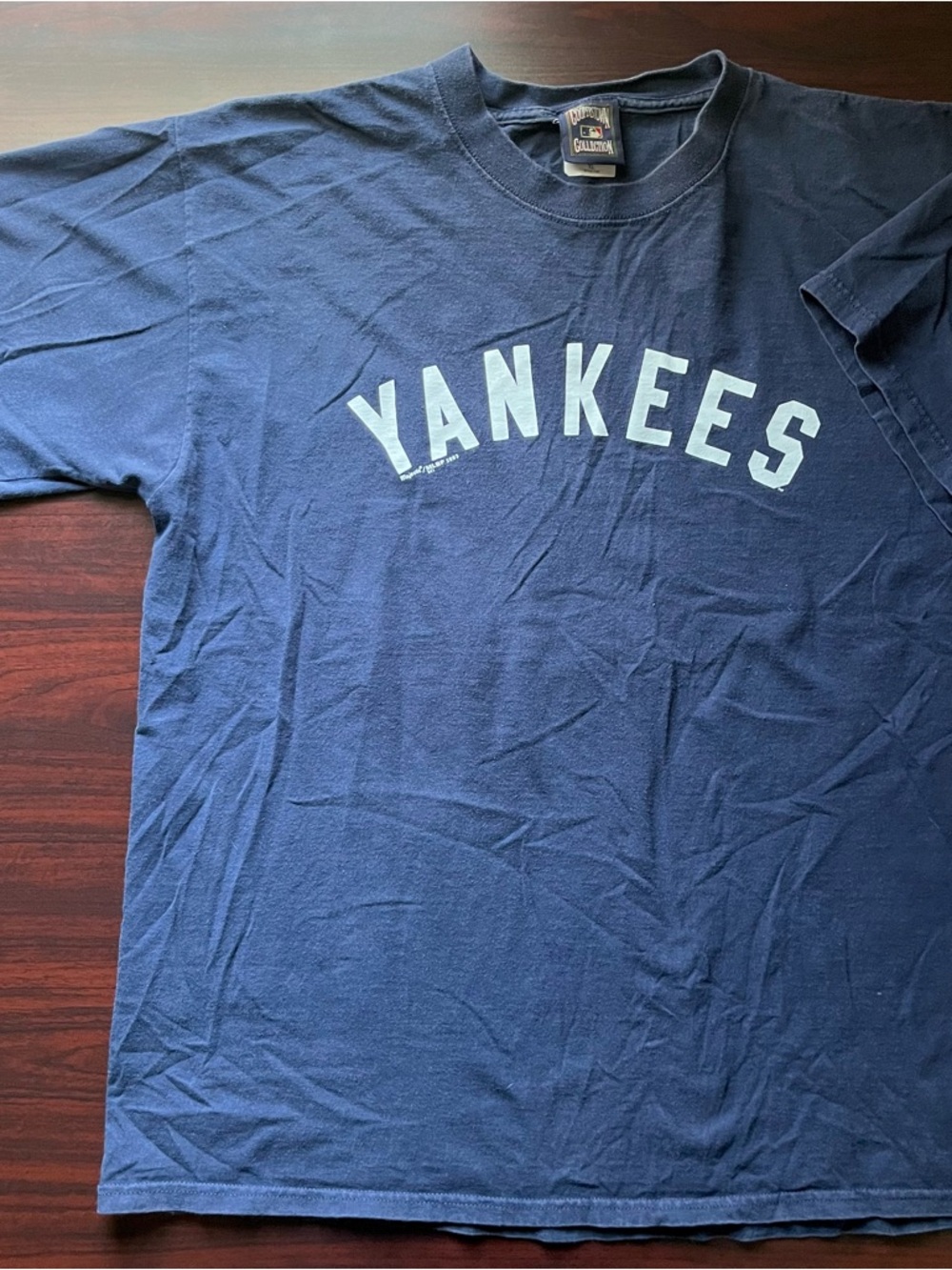 Vintage Yankees T-Shirt Babe Ruth Majestic Cooperstown Collection Size XL